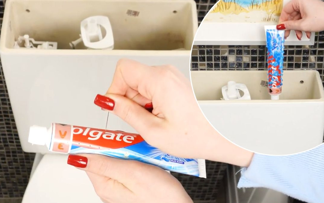 Podziurawiłam pastę i wrzuciłam do spłuczki. Oszczędzam przy każdym spłukiwaniu